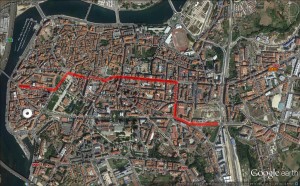 Plano de percorrido da Cabaltaga de Reis 2016.