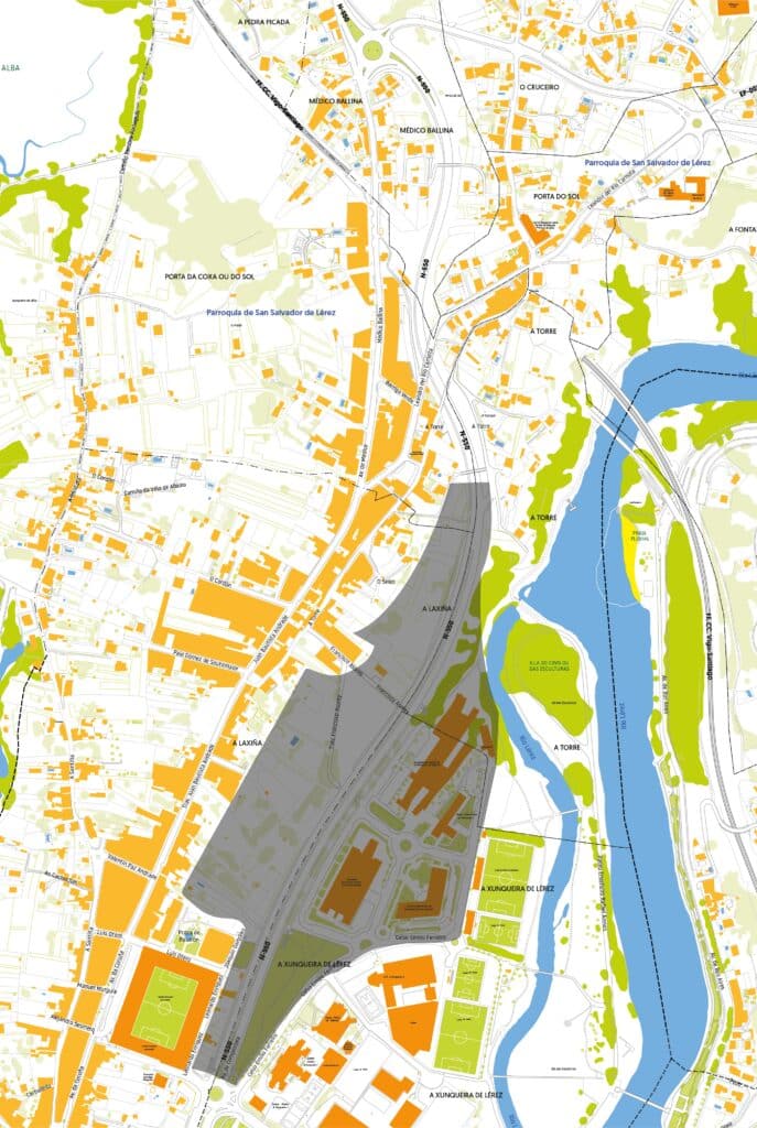 Planos avd Compostela ámbito de actuación